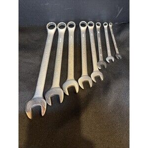 Lot Of 8 Task force Combination Wrench SAE Tool Set 1/4”-3/4” Great Condition
